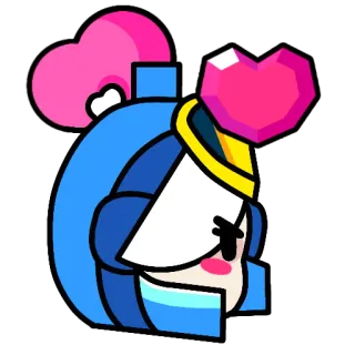 💖 Belle Brawl Stars 荒野乱斗, 贝儿, 电子游戏, 角色, 贴纸 telegram sticker