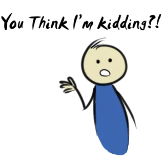 😧 Oh my gosh! szok, niespodzianka, wykrzyknik, kreskówka telegram sticker