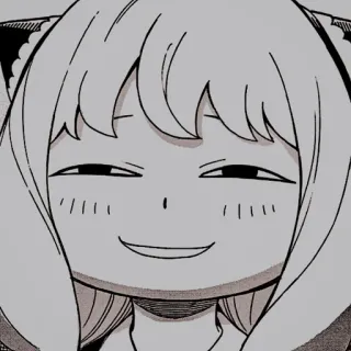 🥜 Anya Forger Spy x Family Anime, Kreskówka, Słodkie, Śmieszne, Spy x Family, Anya telegram sticker