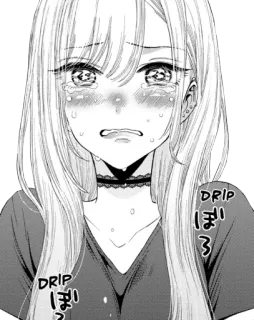 😭 DRIP Аниме, Манга, Плачущий, Грустный, Девушка, Слезы telegram sticker