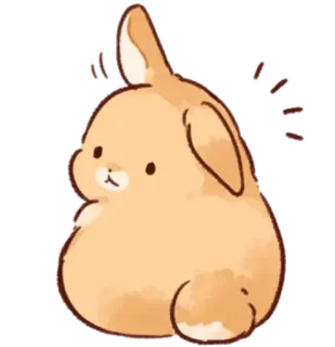 😯 rabbit, bunny, cute, animal, cartoon telegram sticker