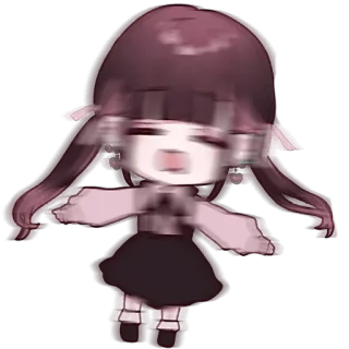 😣 anime, meisje, cartoon, geschokt, personage telegram sticker
