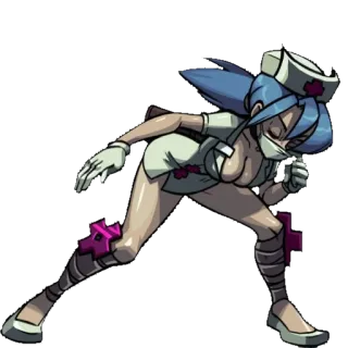 🌡 Valentine Skullgirls valentine, skullgirls, perawat, karakter video game, game fighting telegram sticker