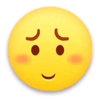 😐 Emoji, Uśmiech, Twarz, Słodki, Szczęśliwy telegram sticker