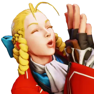 😆 Cammy Street Fighter Cammy, Street Fighter, Videospiel, Charakter, Kampfspiel telegram sticker