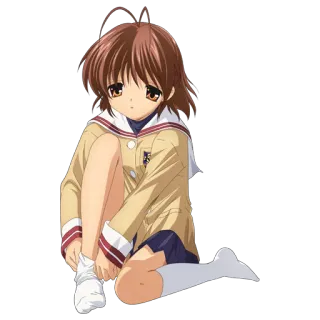 😪 アニメ, 女の子, 可愛い, キャラクター, 制服 telegram sticker