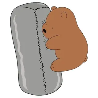 Grizzly (We Bare Bears) whatsapp stickers