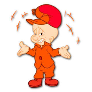 😀 Elmer Fudd Looney Tunes elmer fudd, looney tunes, cartoon, character, classic telegram sticker