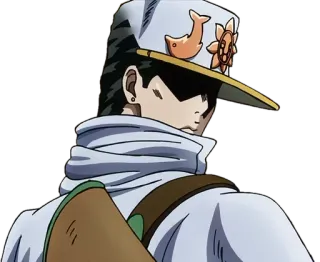 😶 Jotaro Kujo JoJo's Bizarre Adventure Anime, Manga, Jotaro, Hut, Charakter whatsapp sticker