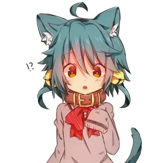 ☺️ anime, catgirl, kawaii, manga, sticker, cute telegram sticker