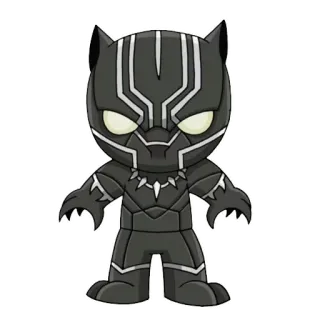 🐱 Black Panther superhero, Marvel, Wakanda, Black Panther telegram sticker