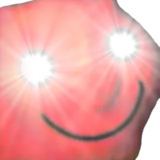 😊 Emoji, Blob, Meme, Divertente, Occhi luminosi, Sorridendo telegram sticker