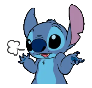 😕 Stitch Lilo & Stitch stitch, lilo et stitch, dessin animé, disney, personnage whatsapp sticker
