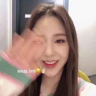 👋 ssup, bro 问候, 和平标志, 眨眼, 休闲, 积极, 表情符号 whatsapp sticker