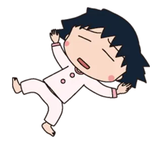 😴 Dessin animé, Dormir, Chibi, Pyjama telegram sticker