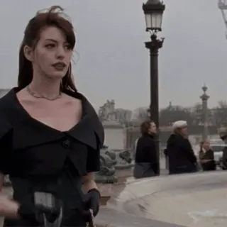🥱 Anne Hathaway The Devil Wears Prada fashion, movie, paris, anne hathaway, actress telegram sticker