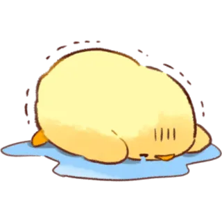 😭 triste, fofo, pato, emoji, animal, desenho animado whatsapp sticker