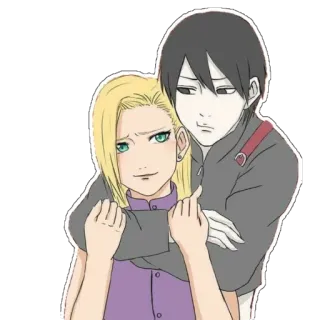 😒 Sai Naruto Anime, Desenho animado, Personagens, Abraço, Amor, Amizade, Romance telegram sticker