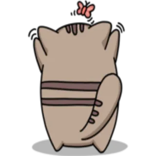🦋 gatto, animale, carino, farfalla, adorabile whatsapp sticker