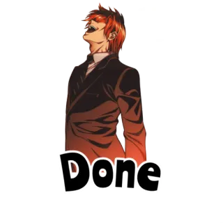 ✅ Done hecho, texto telegram sticker
