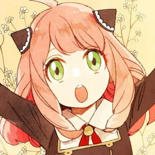 ➖ Anya Forger Spy x Family anime, cartoon, girl, cute, spy x family, anya forger telegram sticker