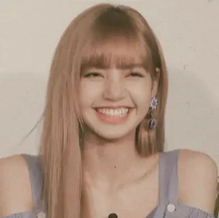 🥀 Lisa mulher, K-pop, cantora, idol, sorrindo, pessoa, Lisa, Lalisa Manoban telegram sticker