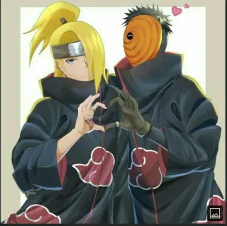 ❤️ Deidara Naruto Аниме, Персонажи, Акацуки, Тоби, Сердце telegram sticker