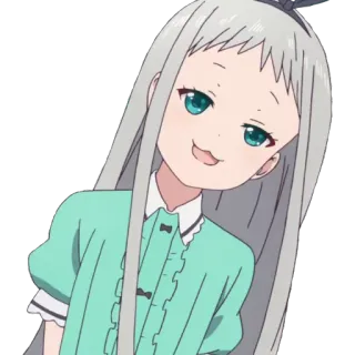 😑 Anime, Personagem, Garota, Sorriso, Fofo whatsapp sticker