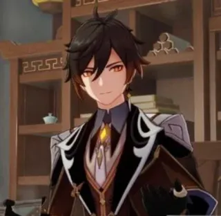 🍵 Zhongli Genshin Impact Anime, Gra wideo, Genshin Impact, Zhongli, Postać telegram sticker