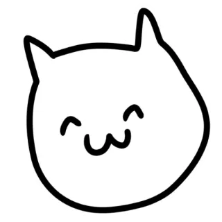 🤗 cat, sticker, cartoon, cute, happy, animal telegram sticker