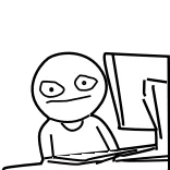 😐 meme, computer, internet, funny, rage face, drawing whatsapp sticker