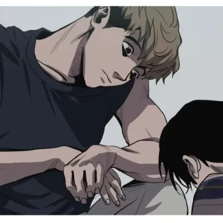 😕 Anime, Dibujos animados, Gente, Hombre, Dibujo telegram sticker