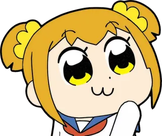 😏 Popuko Pop Team Epic Anime, Manga, Popuko, Pop Team Epic, Schuluniform, Süß telegram sticker