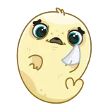 😢 悲しい, 泣く, 涙, 漫画, 感情, キャラクター telegram sticker