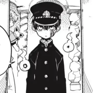 🍚 Hanako-kun Toilet-Bound Hanako-kun anime, manga, ghost, school uniform, character telegram sticker