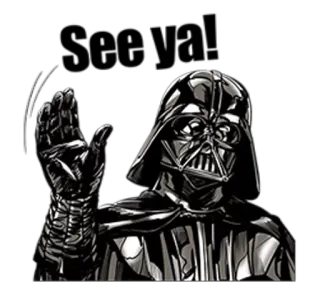 👋 Darth Vader Star Wars darth vader, star wars, méchant, science-fiction, film, personnage telegram sticker