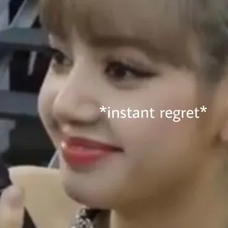 😩 *instant regret* sofortiges Bedauern, Meme, Humor, Gesicht, Ausdruck, lustig telegram sticker