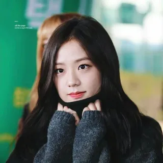 🦄 Jisoo K-pop, chanteuse, idole, femme, portrait, célébrité, Blackpink whatsapp sticker