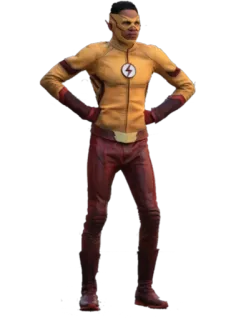🤨 Kid Flash superhero, comic book, flash, kid flash, yellow, red, lightning bolt, DC comics telegram sticker