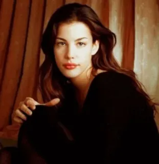 🍒 Liv Tyler Atriz, Retrato, Mulher, Pessoa, Celebridade, Liv Tyler telegram sticker