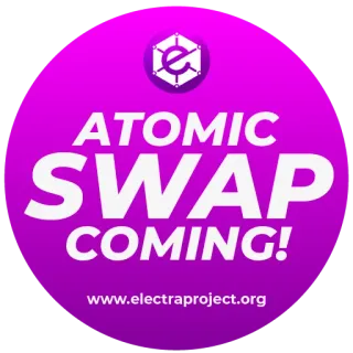 ⚡️ ATOMIC SWAP COMING! www.electraproject.org Troca atômica, Criptomoeda, Electraproject, Cripto, Tecnologia telegram sticker