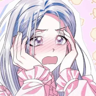 ⛲️ anime, manga, menangis, sedih, perempuan, karakter, ilustrasi telegram sticker