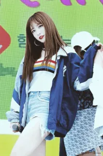 🌨 woman, korean, idol, female, celebrity, singer, performer telegram sticker