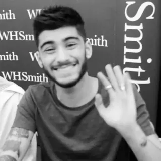 🦍 Zayn Malik WHSmith 泽恩·马利克, 歌手, 名人, 挥手 telegram sticker