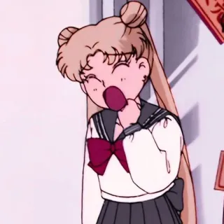 😩 Sailor Moon anime, manga, cartoon, sailor moon, character, girl, cute telegram sticker