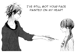 😍 I'VE STILL GOT YOUR FACE PAINTED ON MY HEART Manga, Anime, Liebe, Paar, Kunst, Gemälde whatsapp sticker