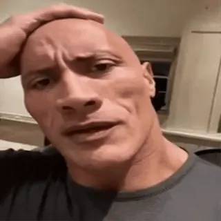 😯 Dwayne Johnson acteur, chauve, visage, célébrité, Dwayne Johnson whatsapp sticker