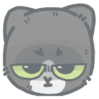 😠 кот, ворчливый, злой, мультик, животное, стикер whatsapp sticker
