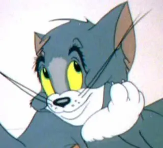 😇 Tom Cat Tom and Jerry cartone animato, gatto, animazione, divertente, carino, classico telegram sticker
