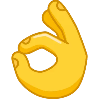 👌 Geste de la main, Signe OK, Émoji, Geste offensant, Symbole telegram sticker